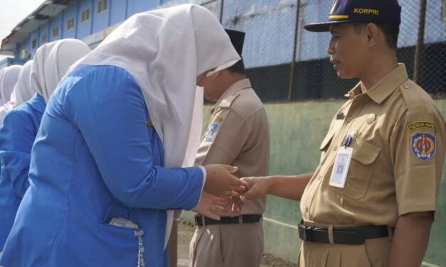 Hari Pertama Sekolah, SMAN 1 Ngaglik Gelar Apel Pagi dan Syawalan